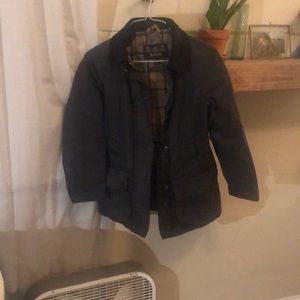 Navy Blue Original Barbour Tartan Jacket